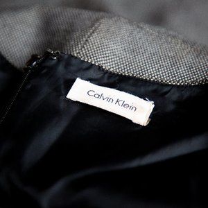 Calvin Klein Fitted and Textured Dress